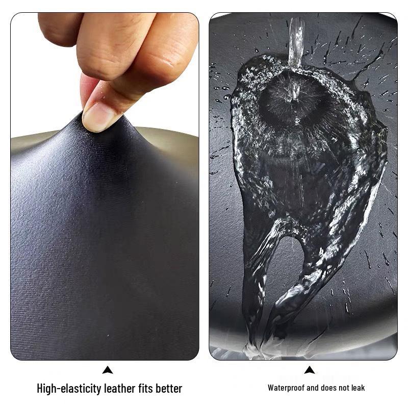 Universal Waterproof Electric Bike Seat Cover, Four Seasons PU Leather, Wear-Resistant, Sunscreen