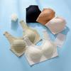 Lace Traceless Women's Underwear, Women's Gathering Top Support Bra, No Steel Ring Sports Beauty Vest Bras