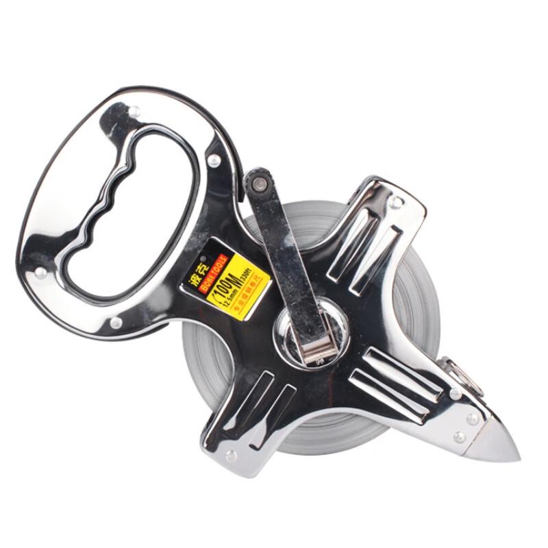 Stainless Steel Hand-cranked Surveying Tape Measure CN plug (adapter included)