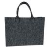 Casual Felt Shoulder Bag Large Capacity Solid Color Tote Bag Shopping Bag Woman Girls