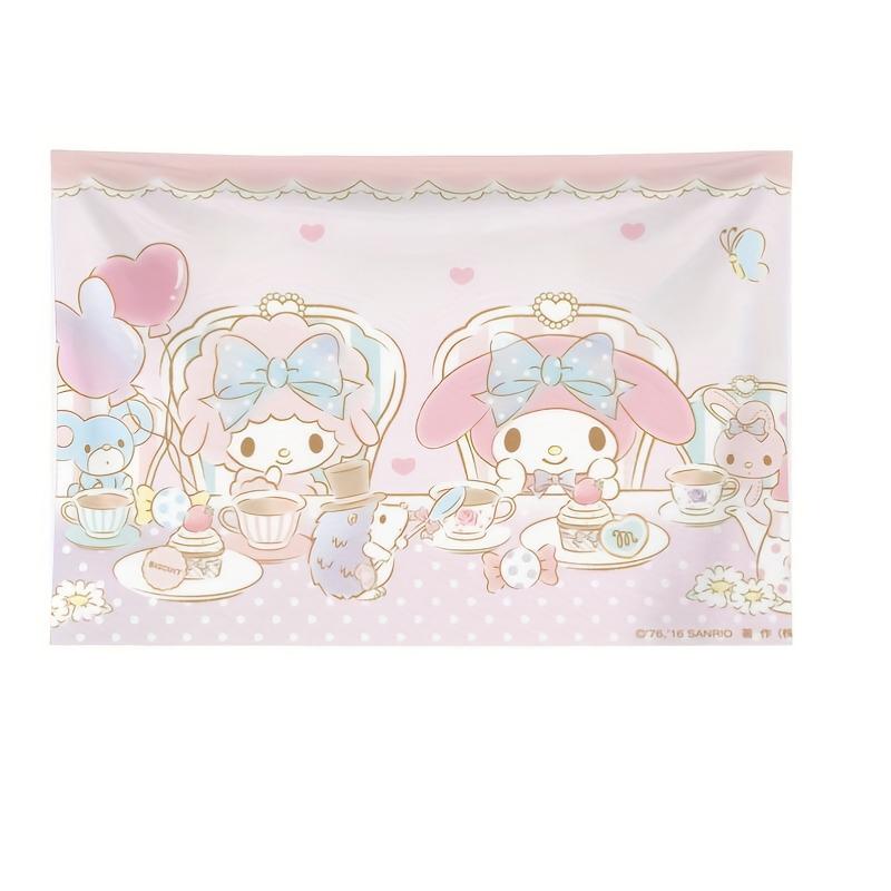 Тканые гобелены Sanrio For My Melodies And My Sweet Piano Мультяшные украшения для комнаты на дни рождения и Рождество Праздничные фоны