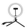 LED Desk Light Dimmable Live Streaming Selfie Tattoo Camera Ring Light with Mobile Rack