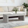 VidaXL Coffee Table Sonoma Grey 102x50x36 Cm Engineered Wood 823372