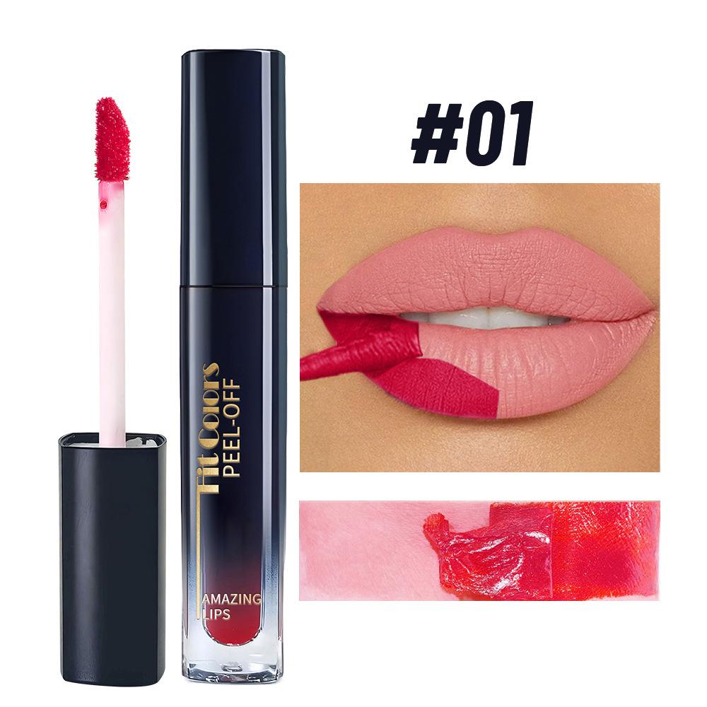 6 Colors Waterproof Lip Liner Peel Off Tattoo Lip Gloss Long Lasting Matte Lip Tint Black Contour Tear-off Makeup Stain Cosmetic
