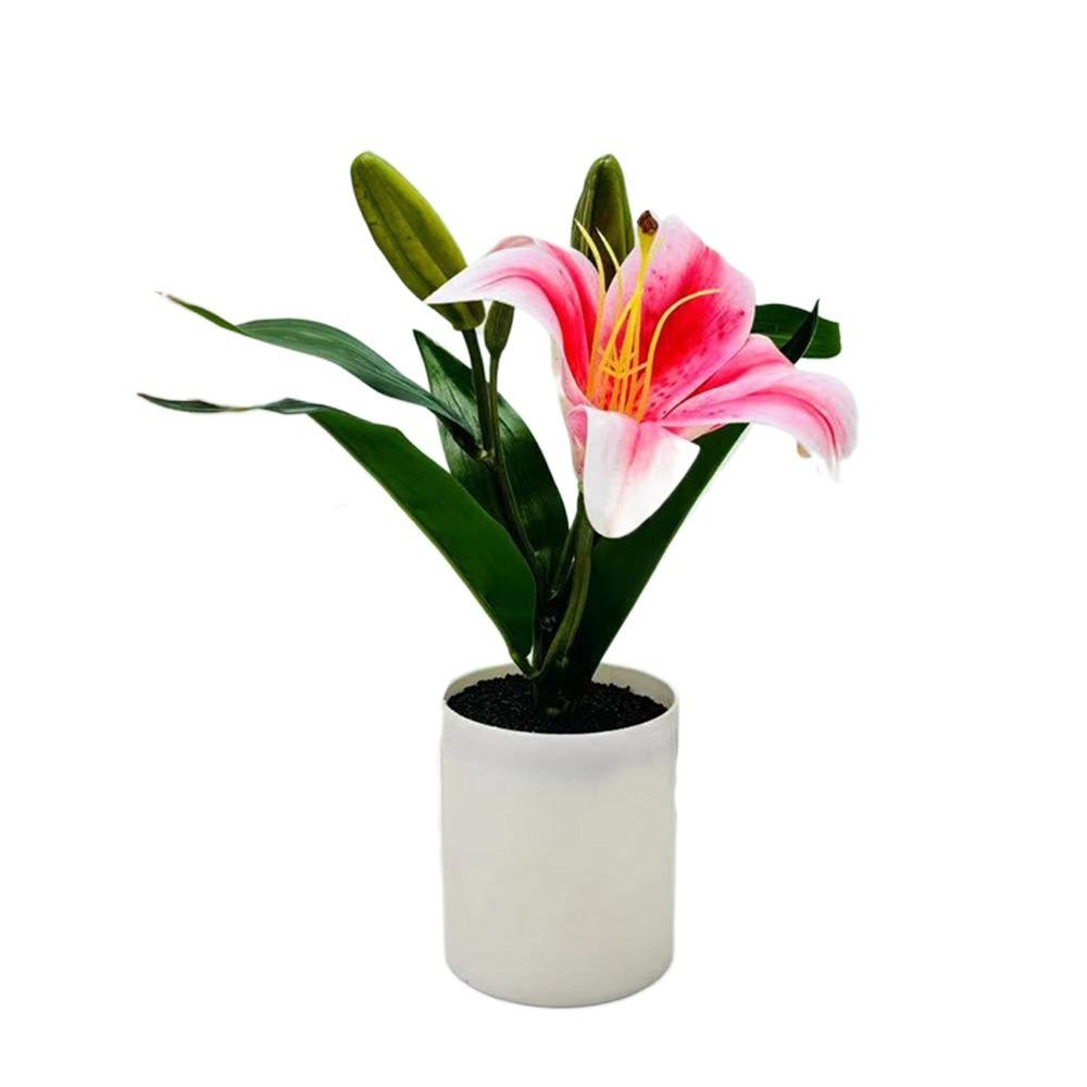 Реквизит для фотосессии Имитация цветка в горшке Пластиковый Искусственный бонсай Яркий Искусственный цветок Настольное украшение