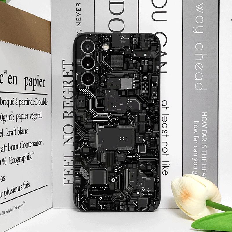 Чехол для телефона с 2D-рисунком под печатную плату для Samsung Galaxy A56 A42 A14 A55 A16 A54 A36 A53 A52 A51 A50 A15 5G Мягкие чехлы