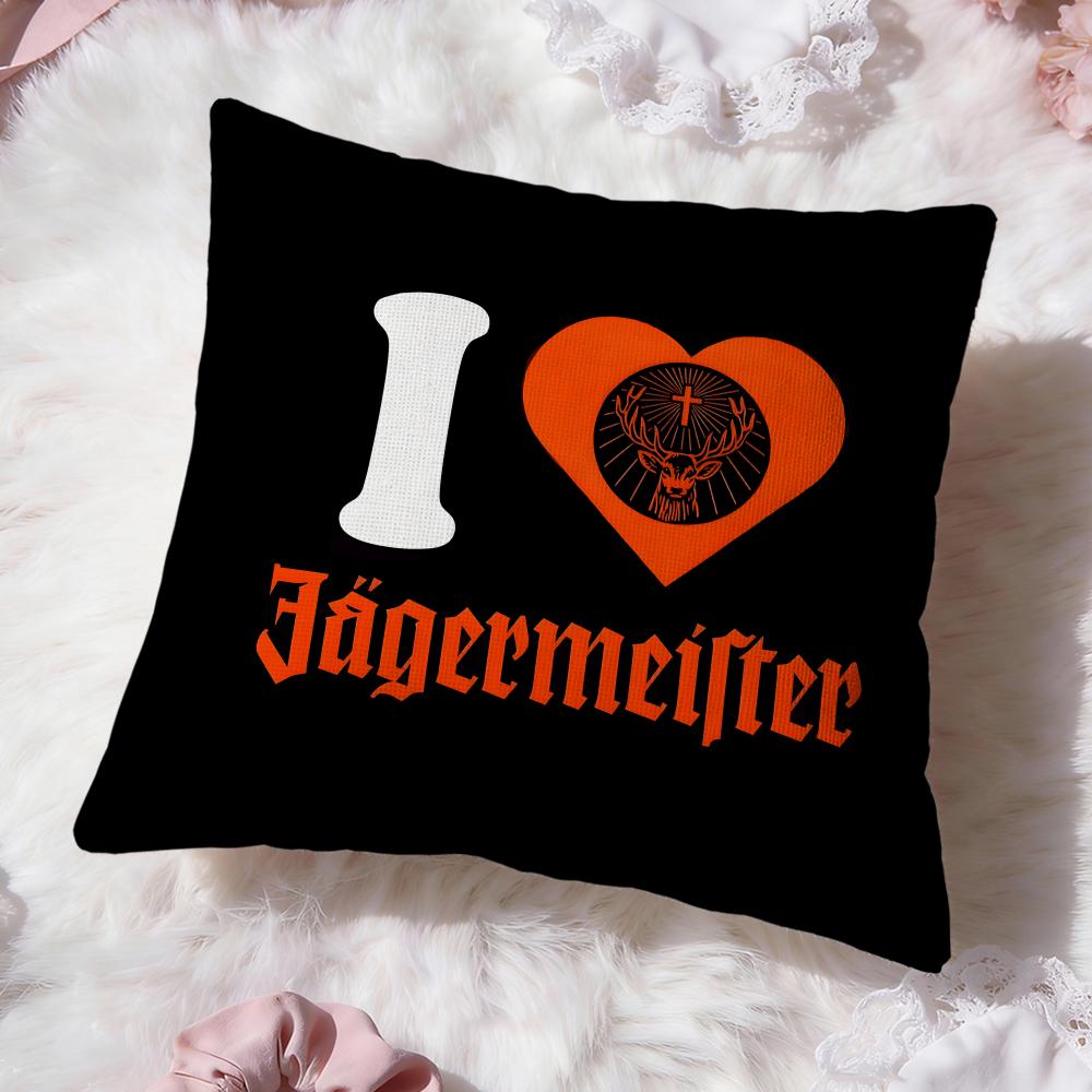 Бренд Jägermeister Наволочка Премиум Комфорт Двусторонняя Наволочка - Дизайн Два в Одном для Любой Комнаты и Салона Автомобиля