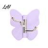 Butterfly Design Hooks Rotating Adhesive Wall Hooks 3-Prong No-Drill Swivel Hangers with Flexible Storage Adjustable Angle Space-Saving Hook,