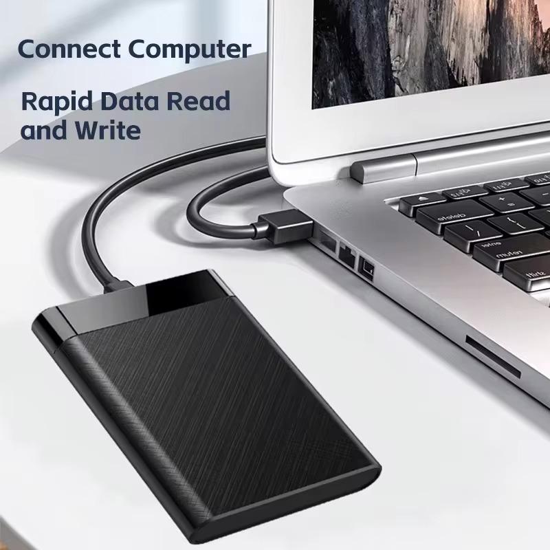 2,5-дюймовый корпус для внешнего жесткого диска SATA, корпус для жесткого диска USB 3.0 2.0, корпус для жесткого диска SATA SSD 6 ТБ для ноутбука, высокоскоростная передача данных 5 Гбит/с