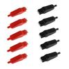 10Pack 20A Insulated Alligator Clips Electric Circuit Test Testing Crocodile Clamps(5 Red+5 Black)