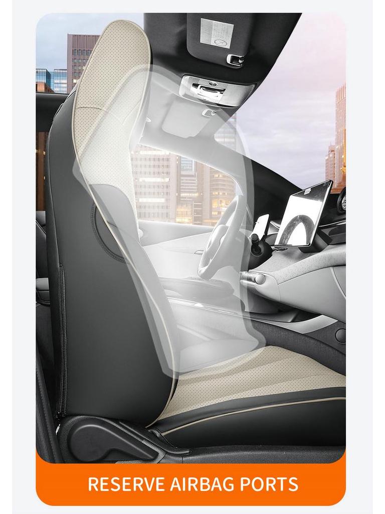 Universal Leather Car Seat Cushion for BYD Dolphin - All-Season Model