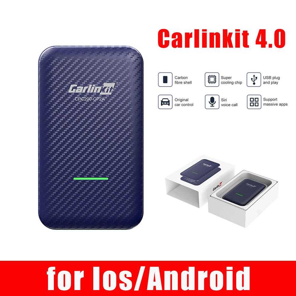 CarlinKit 5.0 и 4.0 проводной и беспроводной адаптер CarPlay Smart Car Ai Box Android Auto Dongle Мультимедийный проигрыватель для iOS и Android