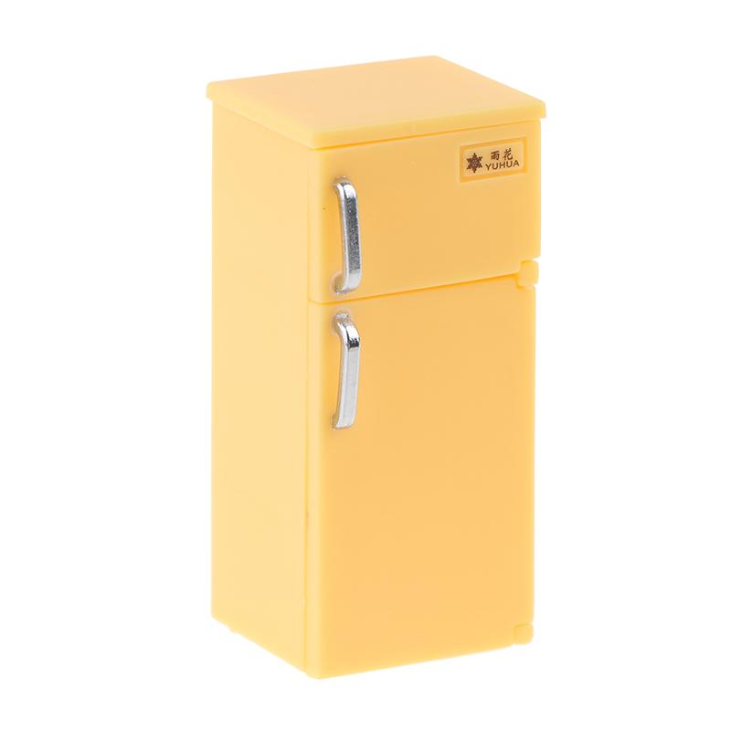 1 Pcs Dollhouse Home Furnishings Mini Color Plastic Refrigerator Model