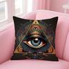 BBrass Eye Golden Eyes Sharp Fashion Cushion Cover Pillow Case Soft Friendly Fabric  Concealed Zipper