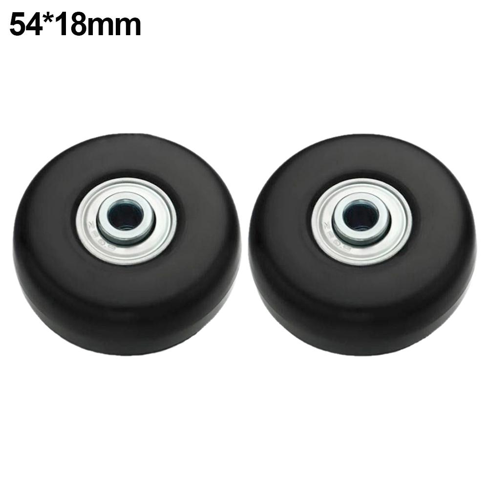 1/2Pair Luggage Wheels 40/50/60mm Rubber Casters Mute Trolley Case Wheels Replacement Axles Suitcase Wheel Parts for Furniture