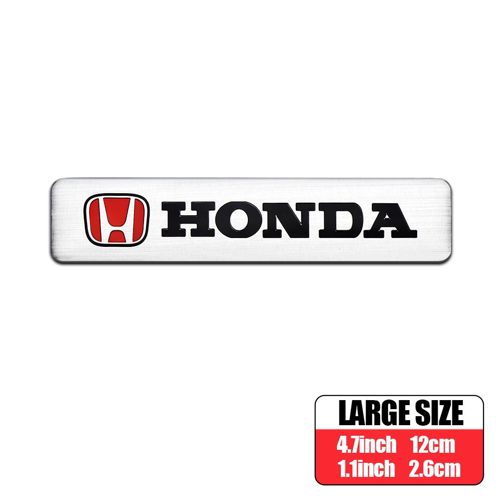 Aluminum Car Badge Sticker Auto Body Trunk Decoration Accessories for Honda CRV HRV Civic Accord Fit Jazz City Odyssey