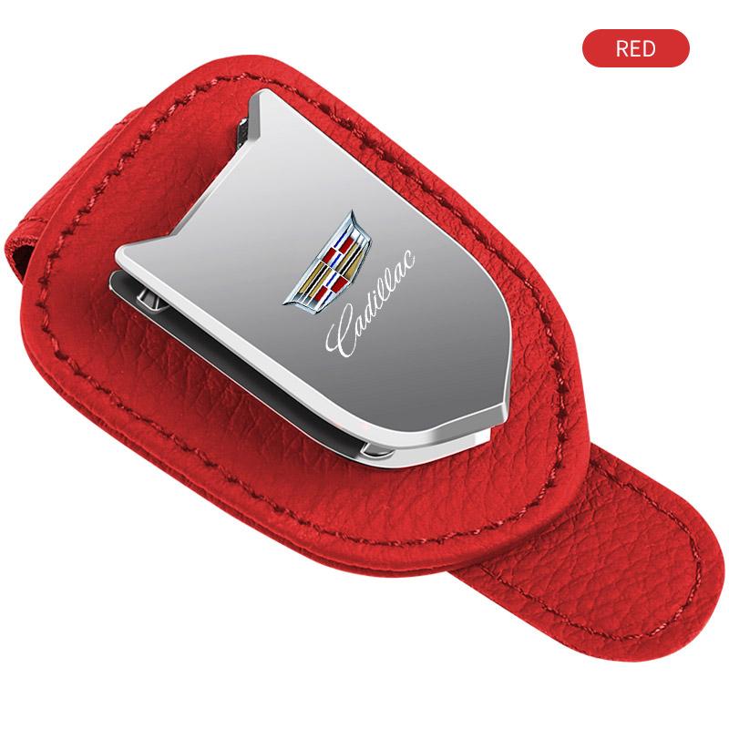 Car Glasses Clip Metal Auto Sun Visor Eyeglass Holder For Cadillac Emblem ESCALADE ATS BLS CT4 CT6 SRX STS XT4 XT5 SLR XT6 XTS