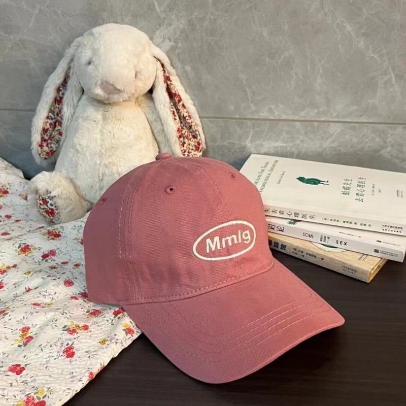 Spring and summer new Korean ins baseball cap children's letter embroidery big head circumference showing face small cap tide
