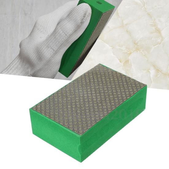 60-3000 Grit Diamond Hand Polishing Pad Block Granite Marble Glass Grinding Tool