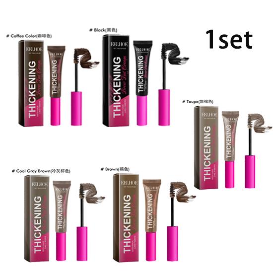 EELHOE fiber eyebrow dye cream is waterproof, sweat-proof, non-makeup, three-dimensional styling, naturally thick, smooth and easy to brush 1pc