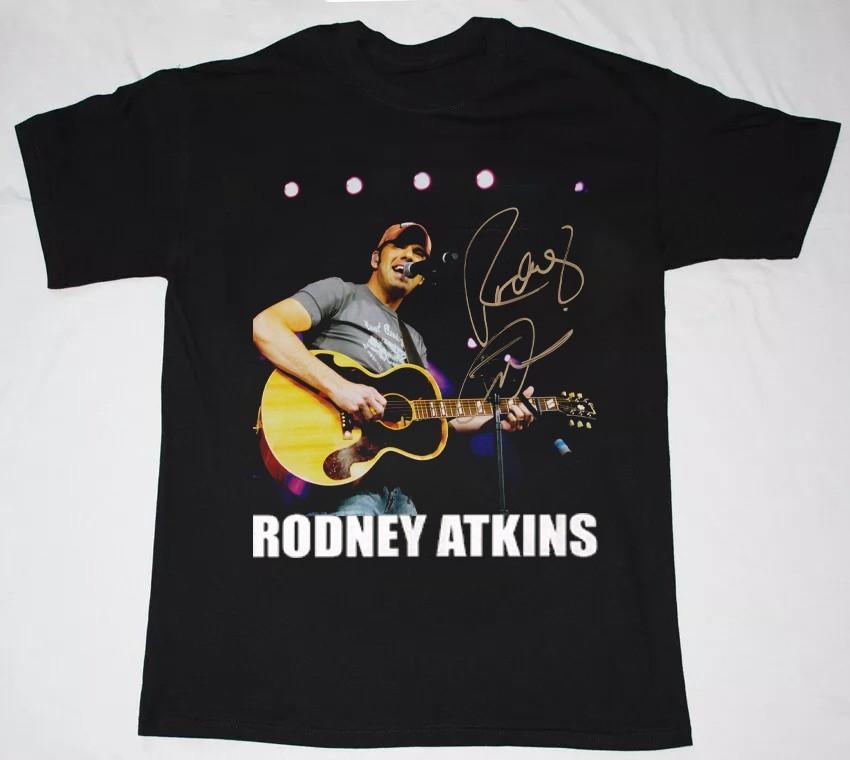 RODNEY ATKINS Guitar Signature Black Cotton Gift For Fan Shirt FN1564 Unisex T-Shirt