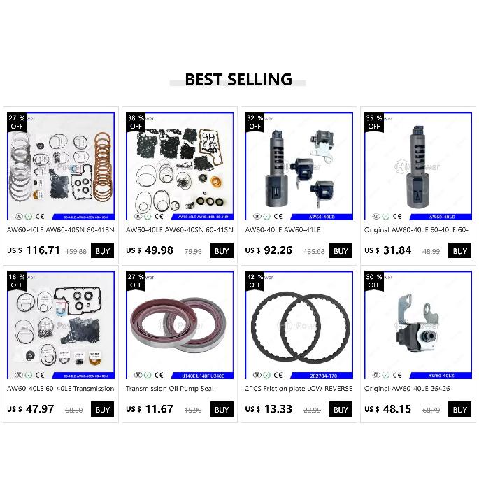 AW60-40LE AW60-40SN 60-41SN Auto Transmission Seal Overhaul Kit Gasket For CHRYSLER Car Gearbox Repair Kit Seal Kit