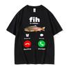 Fih Is Calling Забавный Мем Графические Футболки Унисекс Женские Горячая Распродажа Ретро Мода Хлопковая Футболка Повседневная Оверсайз Высококачественная Футболка