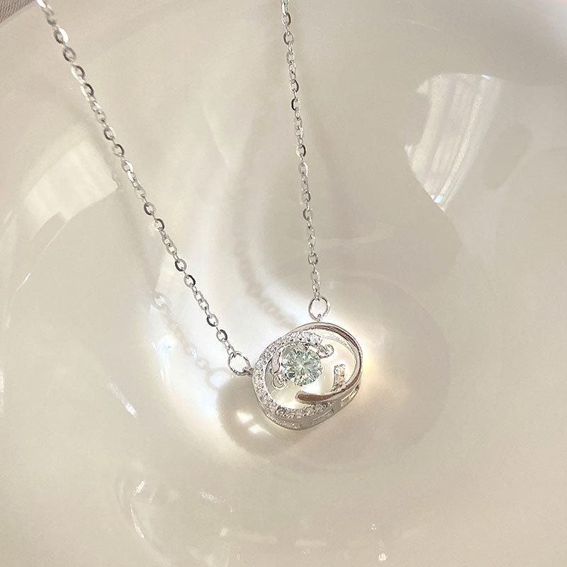 Ожерелье с бьющимся сердцем Double G Double C Niche High-end Clavicle Chain Gift Girlfriend Birthday