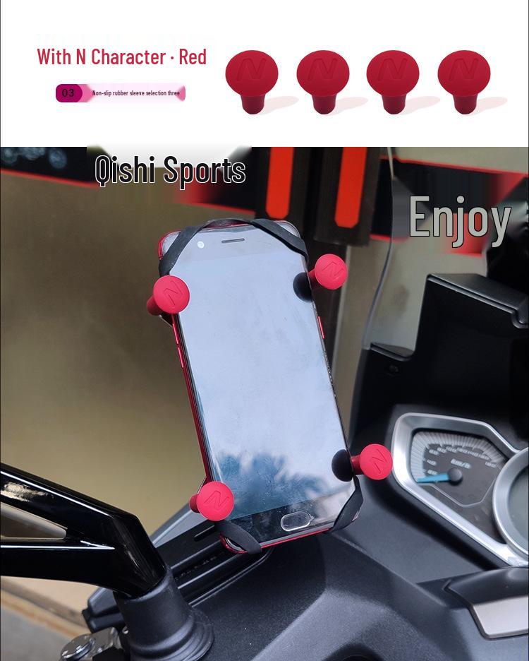 Orion Non-slip Cross-border Mobile Phone Holder with Cross Clip Rubber Head