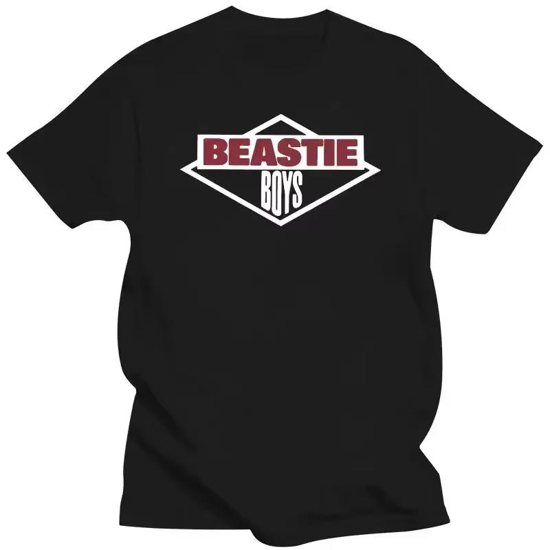 Мужская футболка Beastie Boys Американская хип-хоп группа Харадзюку Хлопковая футболка с коротким рукавом Уличная одежда Топ Y2K Готическая хлопковая оверсайз футболка