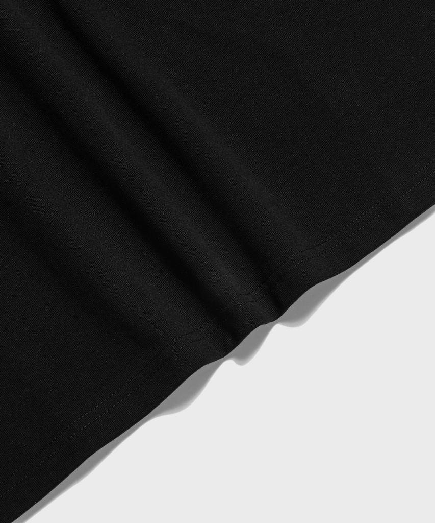 Beulonseun 10,6 унций Хлопковая футболка-henley с коротким рукавом Черная
