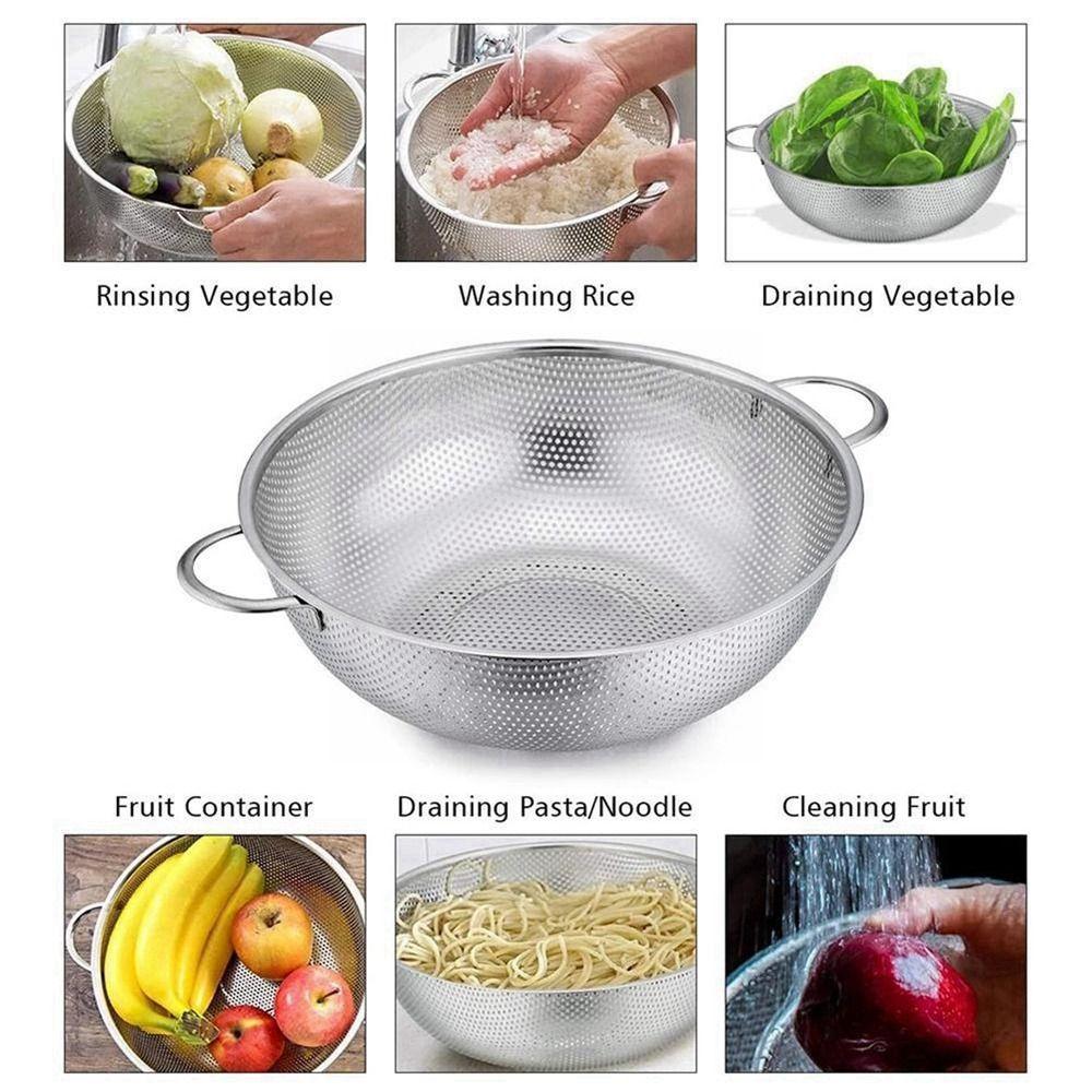 Sieve Kitchen Tool Accessories Colander Basket Fruit Rice Vegetable Washing Basket Drain Basket