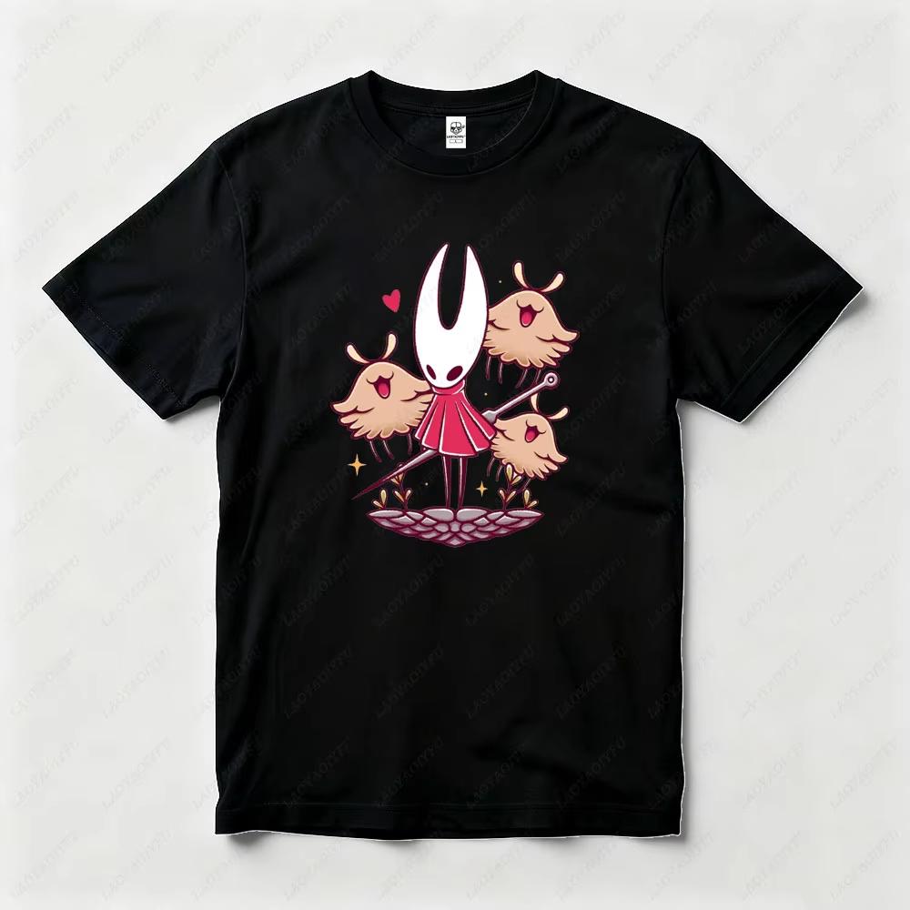 2026 Косплей Игра Унисекс Футболка Hollow Knight Silksong Игра Видео Мужская Хлопковая Футболка Игра Геймер Игровые Футболки для Женщин - ...