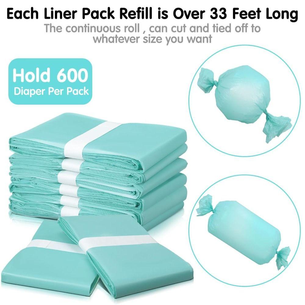 Thickened Diaper Trash Bags Durable Refill Bags New Baby Diaper Garbage Bags Nursery Rooms