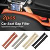 2pcs Leather Car Seat Gap Filler Padding Soft Side Plug Seam Leak-proof Filling Strip Car Seat Cover Auto Interior Accessories