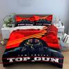 Top Gun Fighter Jet Poster Design Bedding Set (1 Duvet Cover, 2 Pillowcases, Duvet Not Included) Sofas