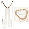 Fringed Chest Chain for Party Adult Women Shoulder Chain Necklace EyeCatching Body Chain Cool Beach Party Body Jewelry