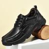 Fashion Hot Selling Men's Outdoor Hiking Shoes Europe America Wear-resistant Soles Work Clothes Men's Genuine Leather Casual Shoes