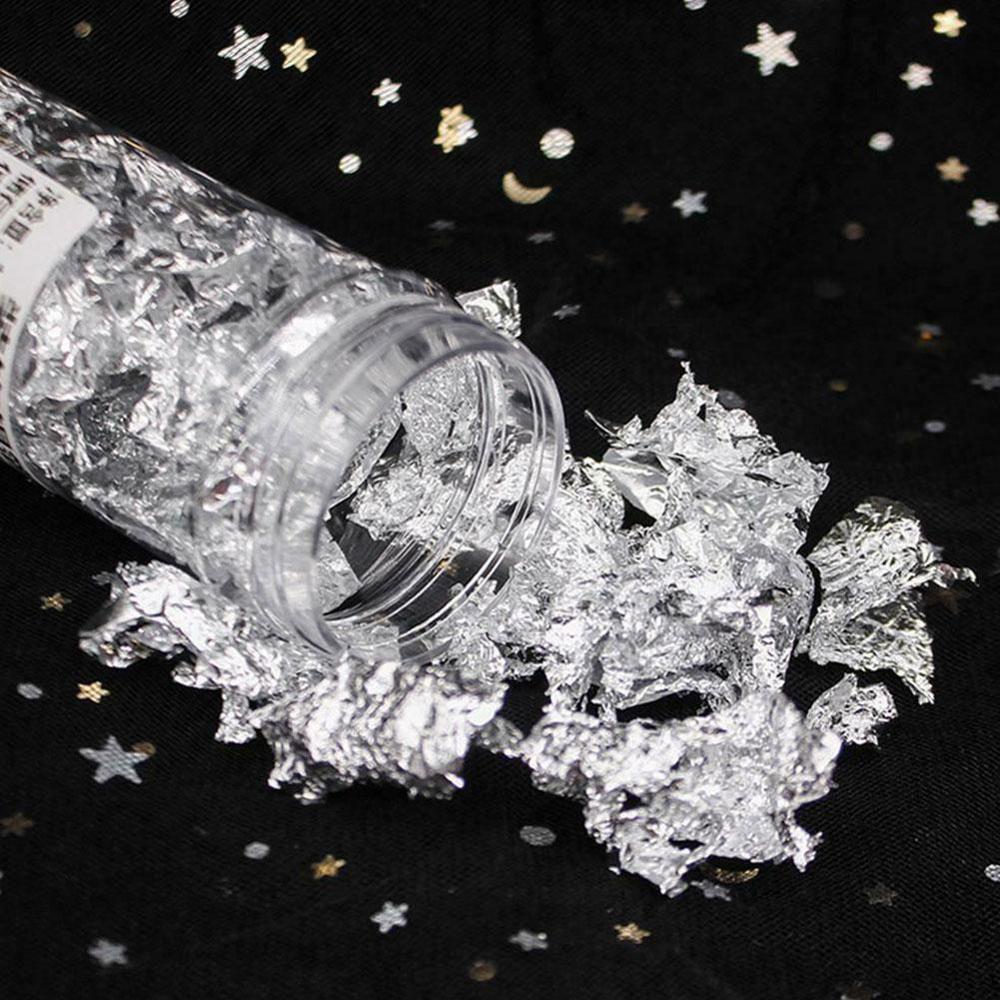 Золотая/серебряная фольга для изготовления свечей и мыла, инструменты для украшения, материал ручной работы, сделай сам, домашний декор, 2 г/горшок