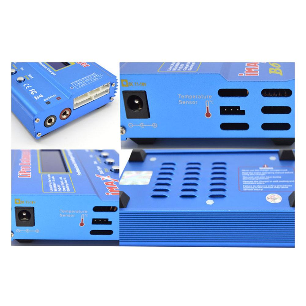IMAX B6 Lipo Balance Charger LCD Dispaly 80W Aircraft Model Charger Discharge Power 5W 18V 6A for LiPo NiMH NiCd LiFe Pb Battery