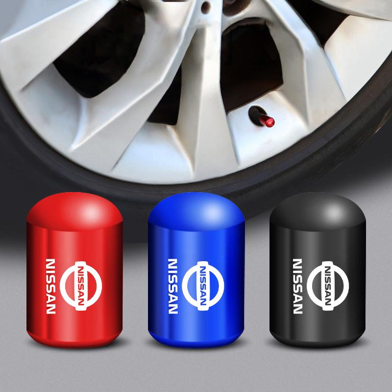 For Nissan MBQ14pc 3D Aluminum Alloy Car Badges Wheel Tire Valve Cap Covers Auto Accessories for Nissan X-trail Qashqai Note Juke Sentra Patrol