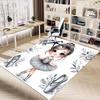 1PC Ballerina Flowers Anti-slip carpet, suitable for Office, bedroomand playrooms. It can also be used as a sofa footrest cover-W94
