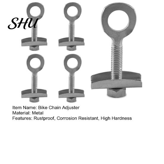 Cycling Repair Tool 5Pcs Bicycle Chain Adjuster High Strength Rustproof Strong Universal Metal Bolt Fastening Accessories Bike Tensioner Fastener