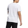 Adidas T Shirts Men's White Crew Neck Moderate Straight Fit HE7410