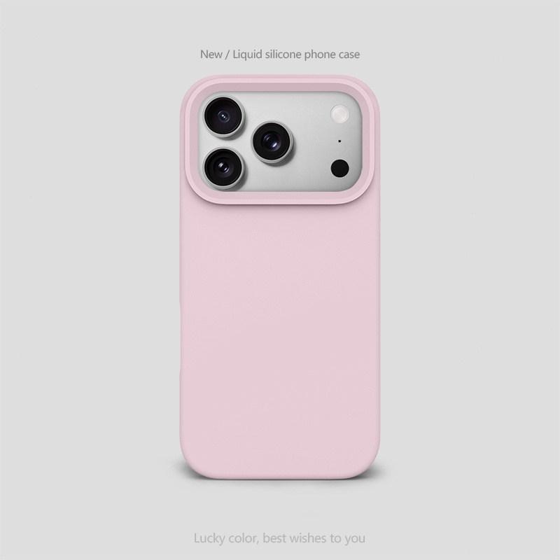 Роскошный Чехол из Жидкого Силикона MagSafe Для iPhone 17 Air 16 15 14 13 Pro Max Однотонный Защитный Мягкий Задний Чехол