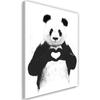 Печать на холсте Панда с сердцем