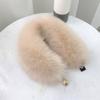 Winter Plush Thickened Warm Imitation Fox Hair Snap Button Scarf Versatile Women's Imitation Fur Scarf