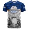 Round Neck 3D Marshall Islands Printed T-shirts Casual Short Sleeved Men's T-shirts - Soft Medium Stretch Polyester Fabric Summer Relaxed Fit Clothing