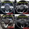 Car Steering Wheel Emblem Sticker Interior Badge Decoration for Mercedes benz W203 W204 W205 W176 W211 W212 W213 GLA GLC AB1
