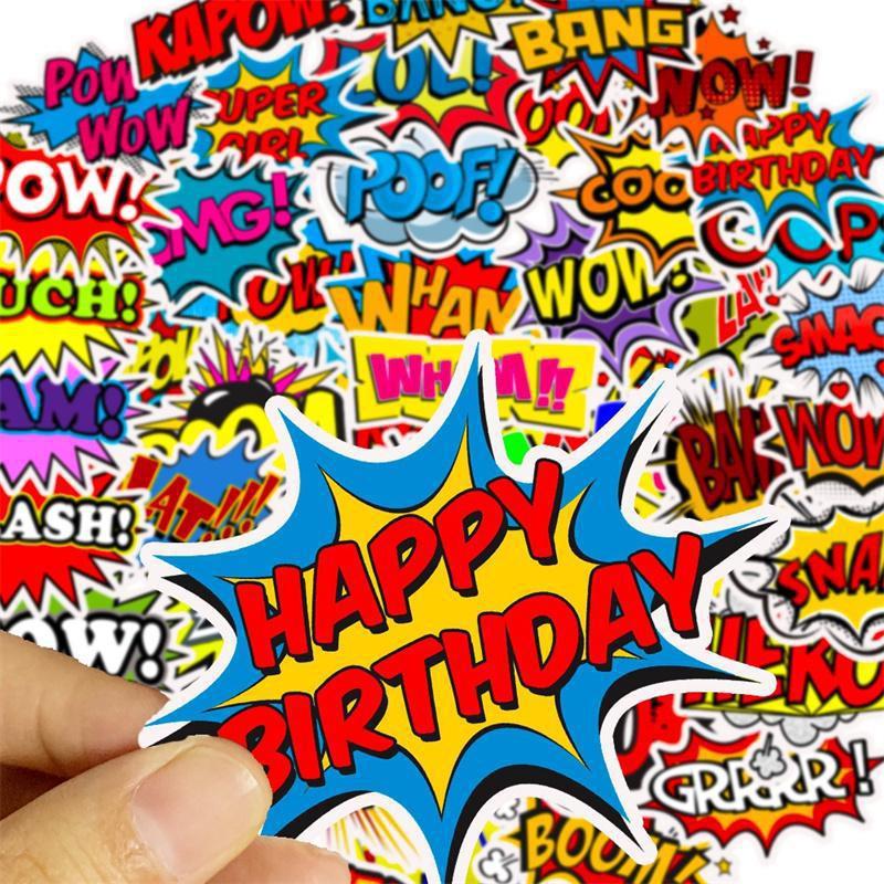 10/50PCS Rock Band Stickers Letter Graffiti Stickers for DIY Luggage Laptop Skateboard Motorcycle Bicycle Stickers
